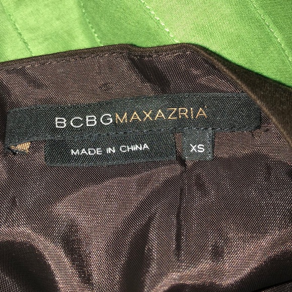 💚BCBGMAXAZARIA💚COLOR BLOCK PLEATED DRESS💚 - Picture 7 of 8